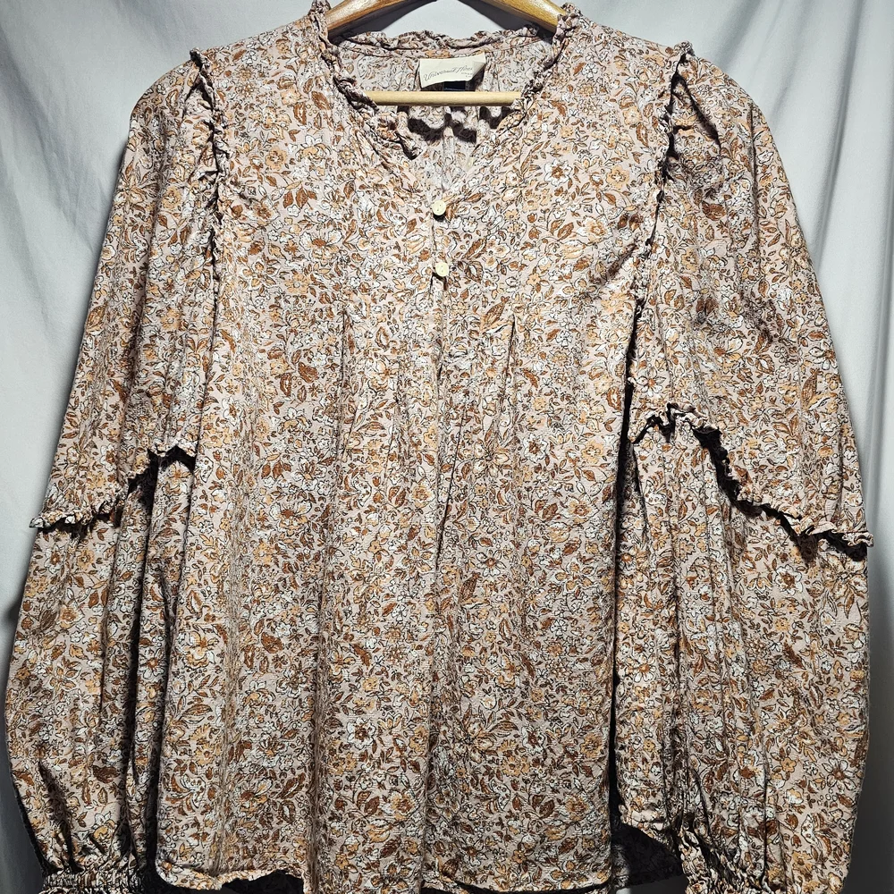 Universal Thread Multicolor Patterned Blouse - Picture 4 of 7